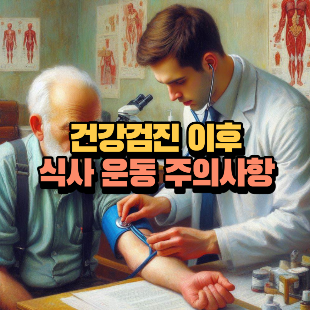 건강검진 후 식사