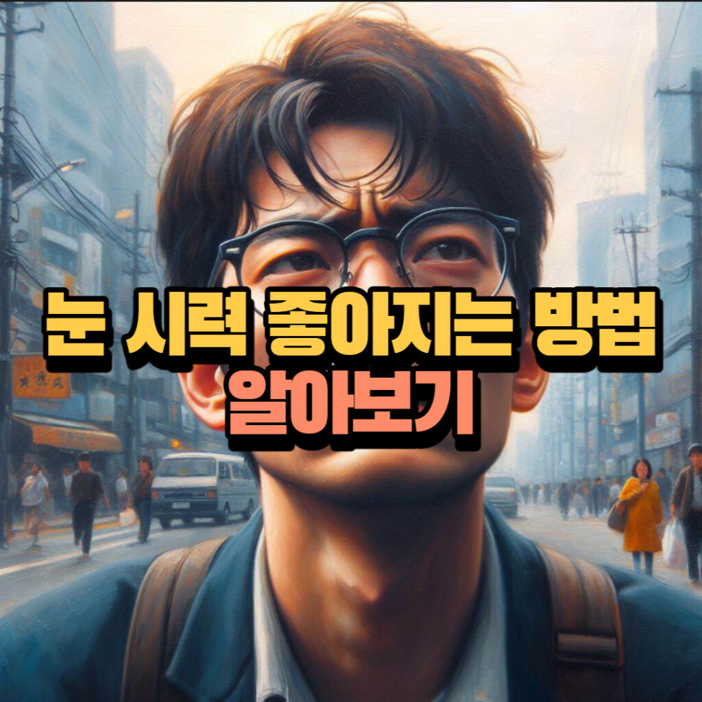 눈 시력 좋아지는 방법