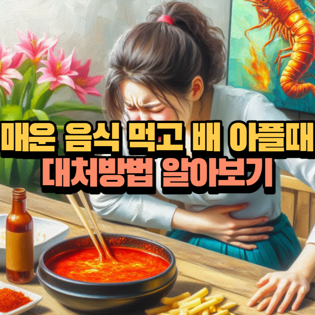 매운 음식 먹고 배 아플때