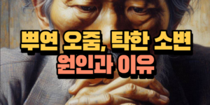 뿌연 오줌 이유