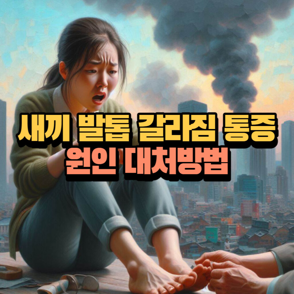 새끼 발톱 갈라짐 통증