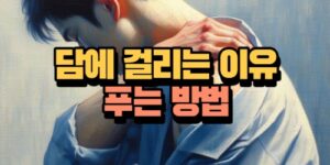 담 걸렸을 때 푸는 방법