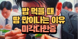 밥 먹을때 땀 많이 나는 이유